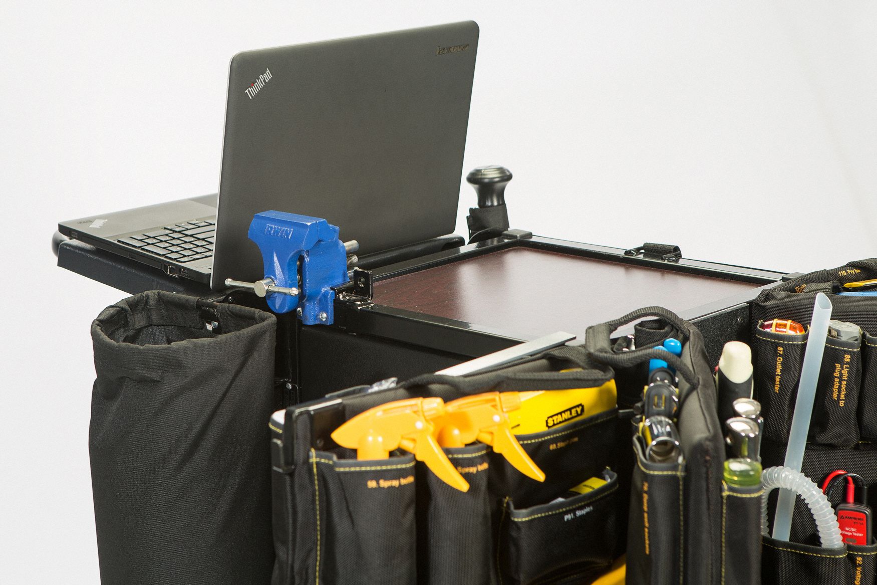 MOBILE SHOP Tool Cart, Complete/No Drill 1,140 Pieces, Metric/SAE, Cart 4HFZ9MSCPMCND