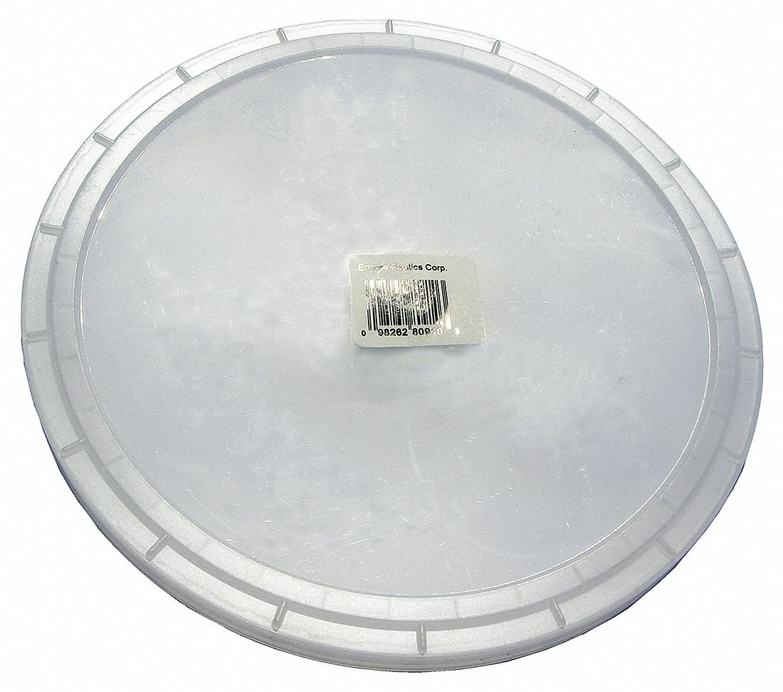 Encore Plastics 3.5-Gallon and 5-Gallon White Plastic Bucket Lid in the  Bucket Accessories department at