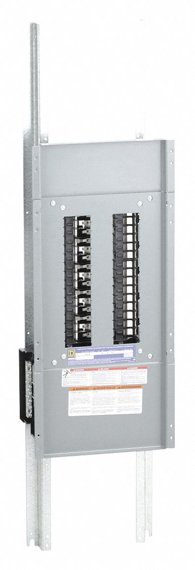 Panelboard Interior: 30 Spaces, 400 A Amps, Copper, QHB/QOB/QOB-VH, 45 in Ht, 10 7/16 in Wd