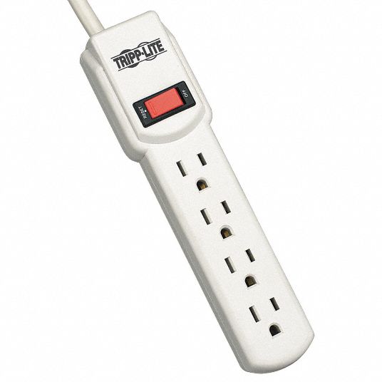 Surge Protector, 4 Outlet, 450 Joules, 4-ft Cord