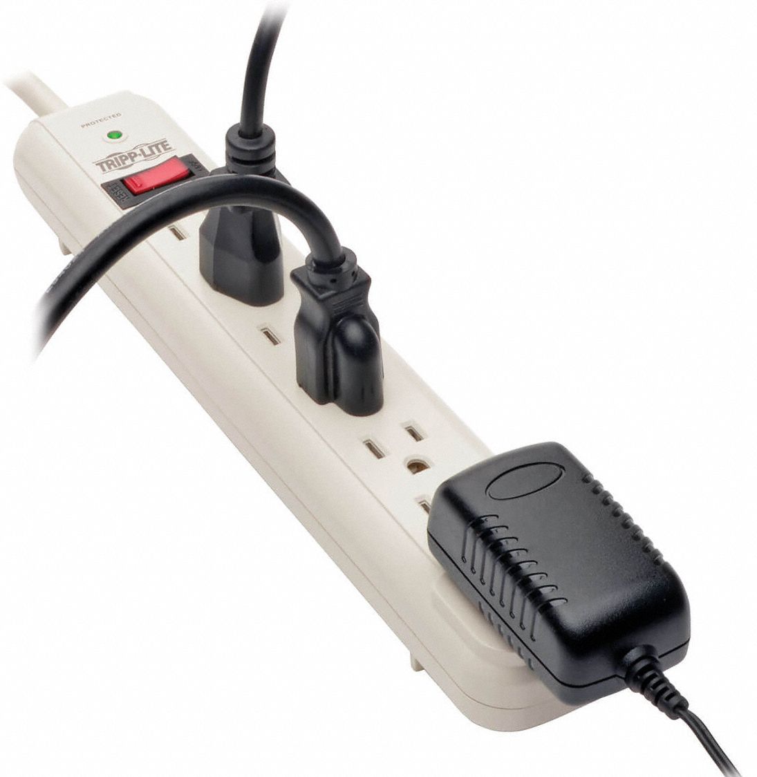 TRIPP LITE Surge Protector Outlet Strip 7 Outlets, NEMA 515R, NEMA 5