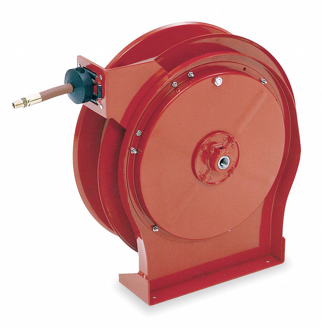 25 ft (1/2 in I.D.), 1/2 in MNPT, Spring Return Hose Reel -  60GW09