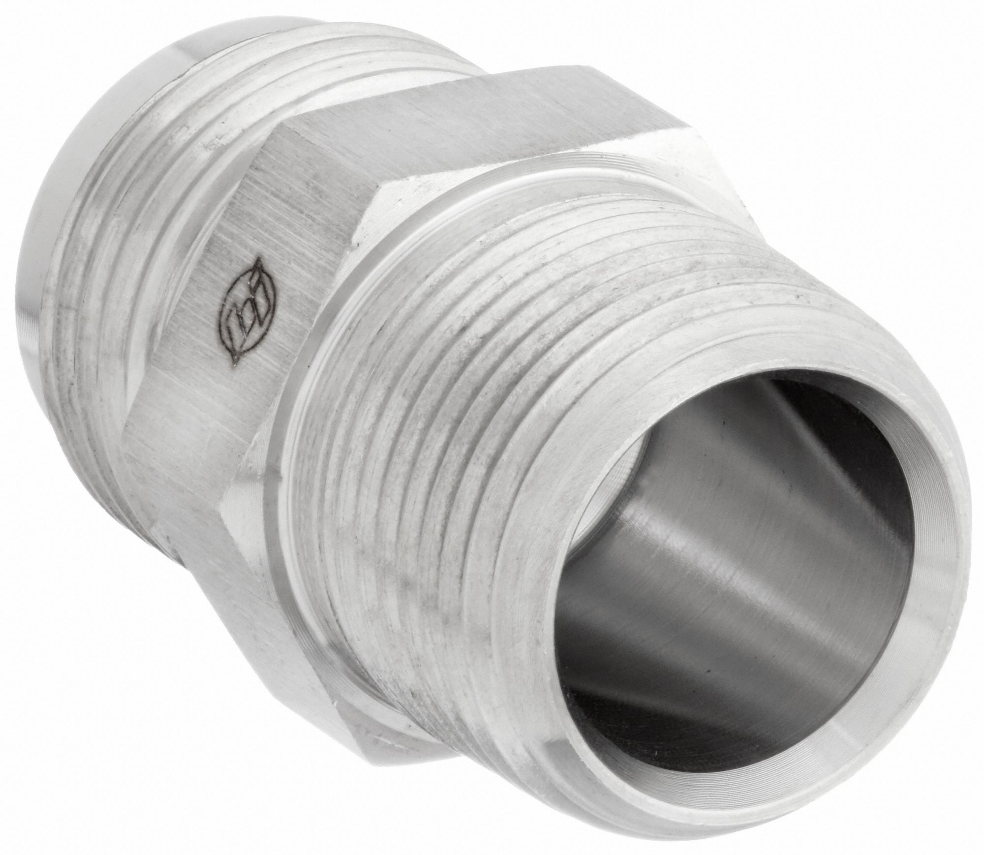 GRAINGER APPROVED Hydraulic Hose Adapter, Fitting Material 316
