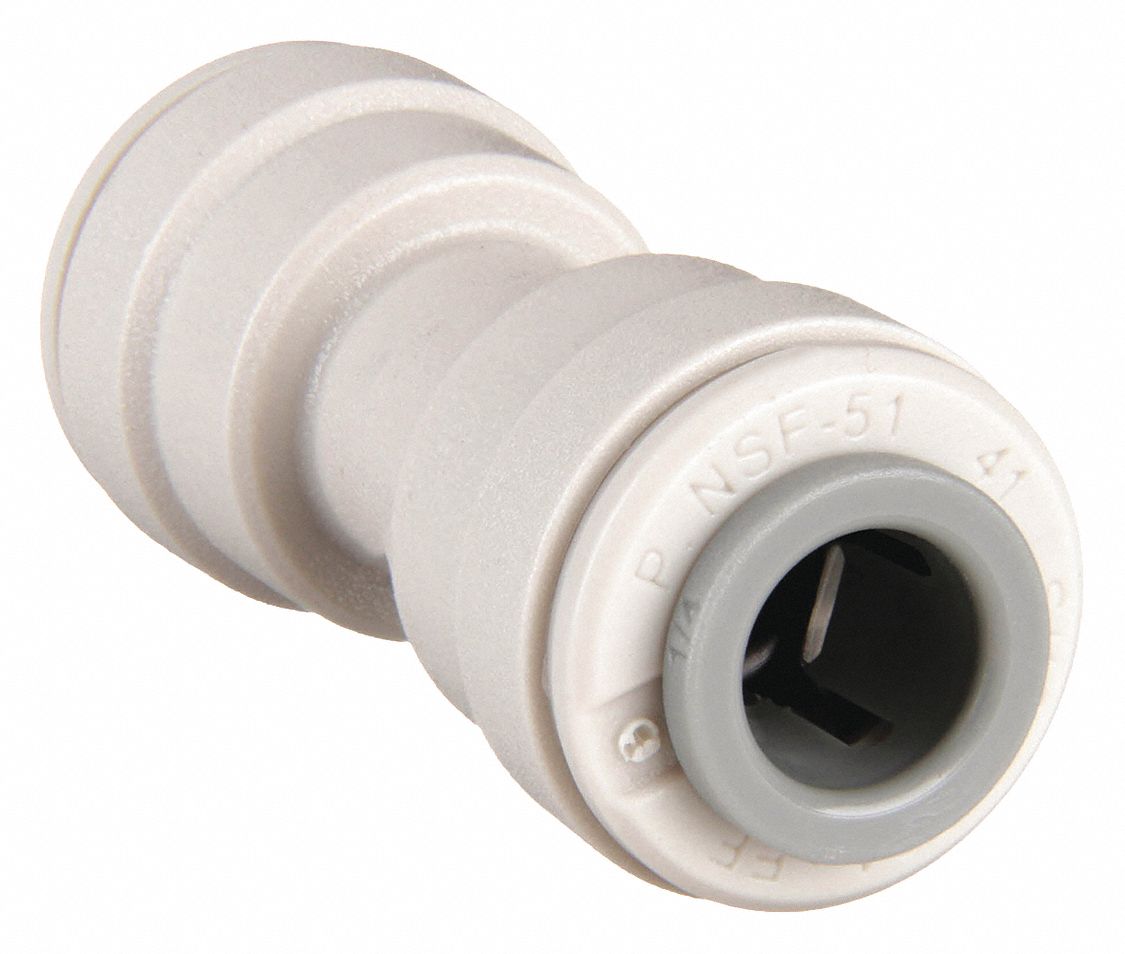 UNION ADAPTER: ACETAL, PUSH-TO-CONNECT X PUSH-TO-CONNECT, FOR ¼ IN X ¼ IN TUBE OD, 10 PK