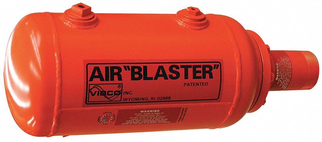 Pneumatic Vibrator: Air Tank, 7.4 cfm @ 80 psi, 4 in NPT, 24 in H x 12 in W, Steel, ABS