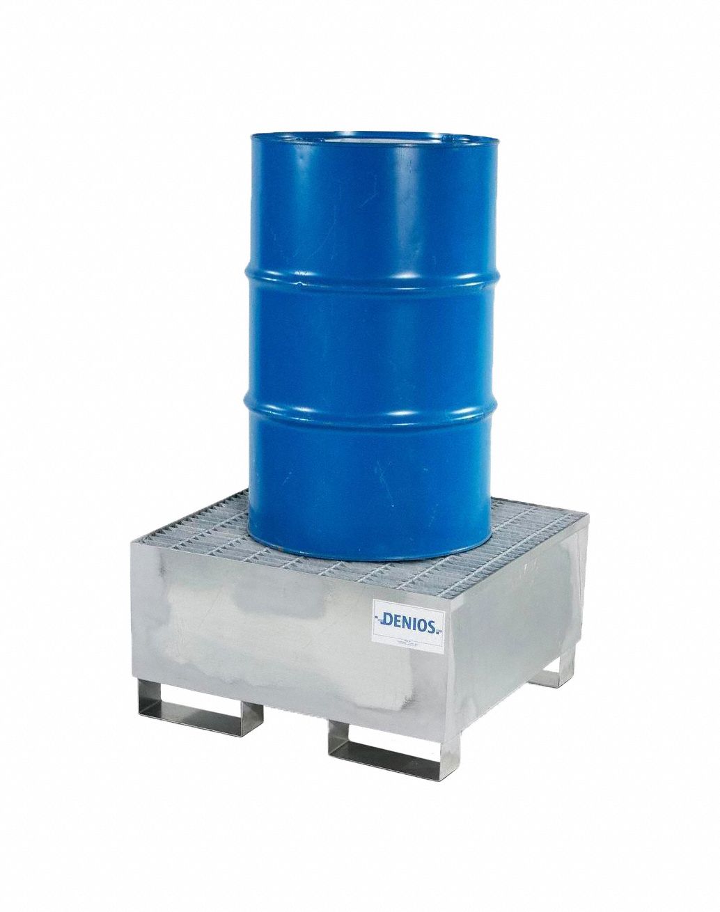 DENIOS, For 1 Drums, 66 Gal Spill Capacity, Drum Spill Containment ...