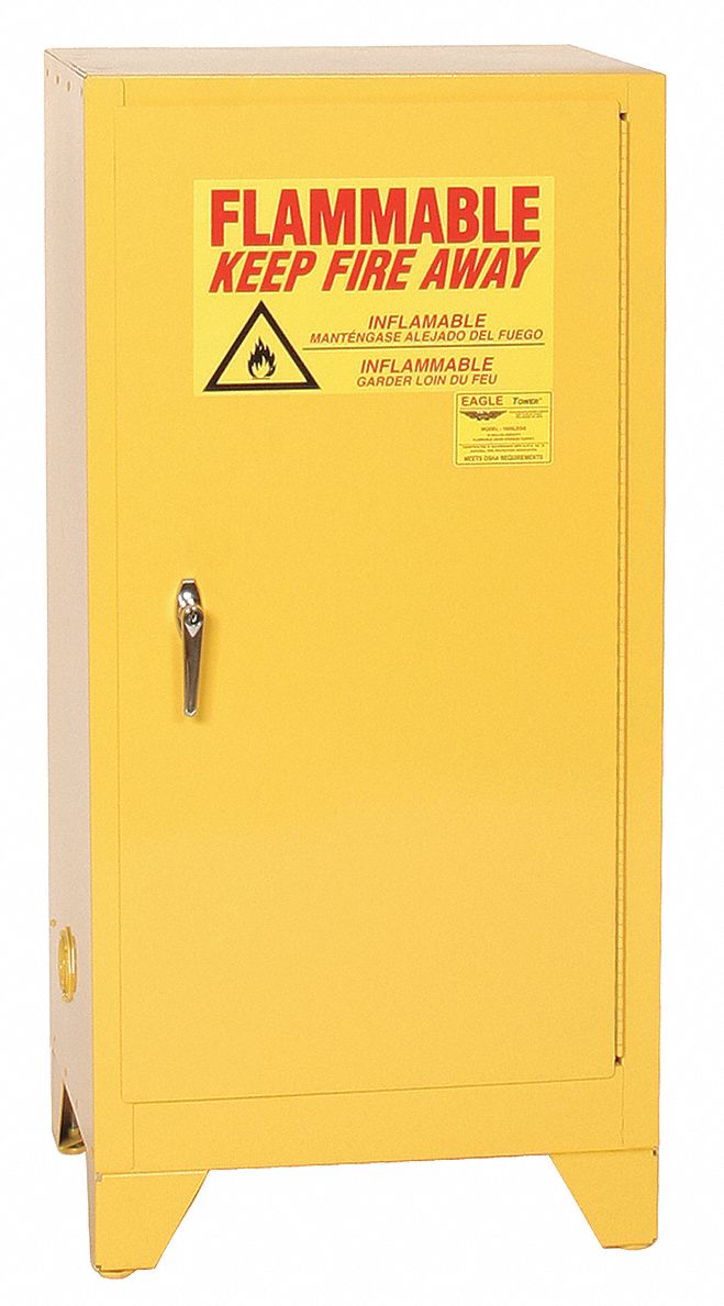 Eagle 16 Gal Flammable Cabinet Self Closing Safety Cabinet Door