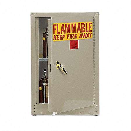 Flammable Safety Cabinet, 4 Gal., Beige