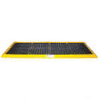 Foldable Sidewall Spill Trays With Grating
