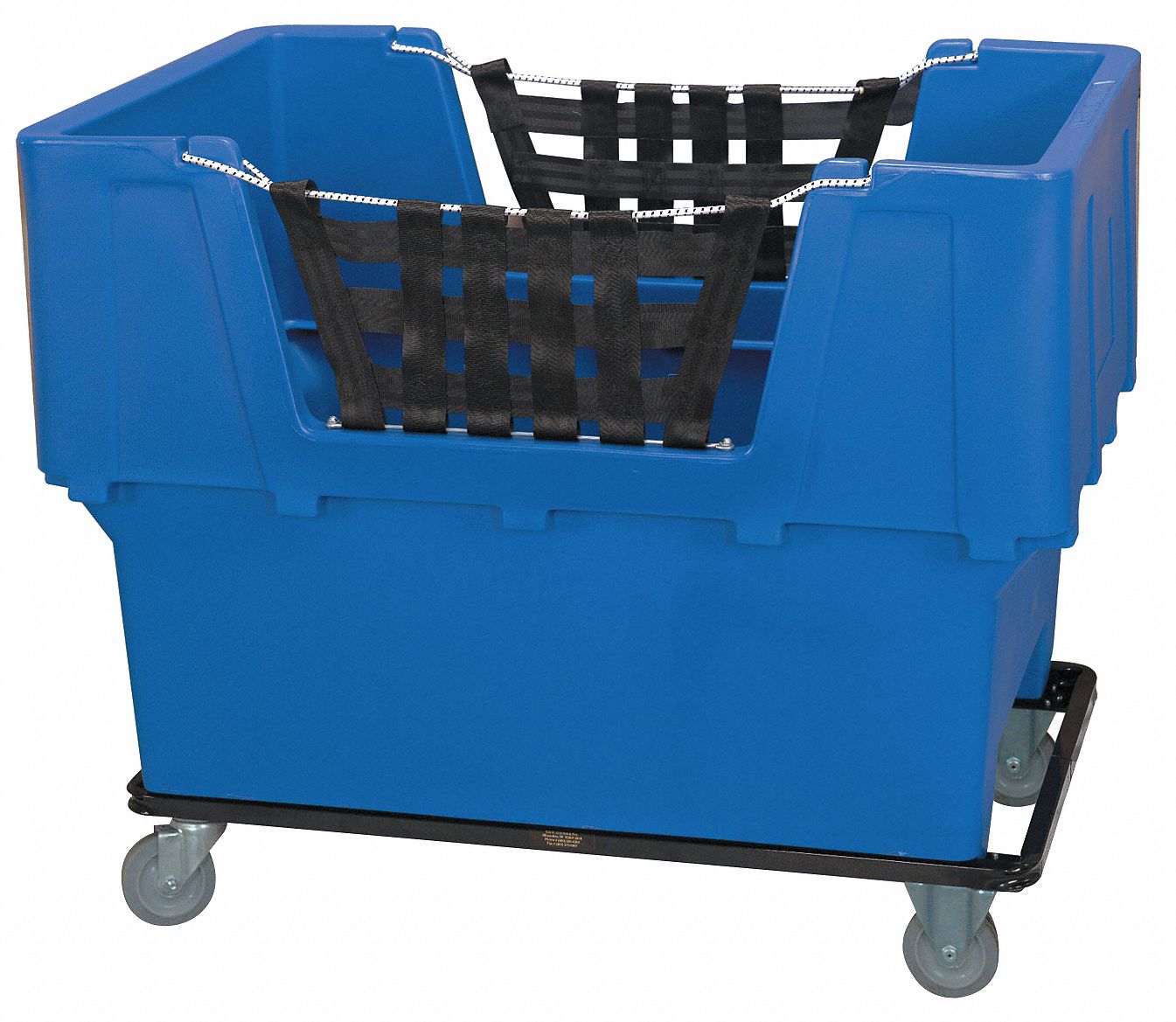 CUBE TRUCK, 23 CU FT CAPACITY, 1,100 LB LOAD CAPACITY, BLUE, RUBBER, STANDARD