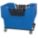 CUBE TRUCK, 23 CU FT CAPACITY, 1,100 LB LOAD CAPACITY, BLUE, RUBBER, STANDARD