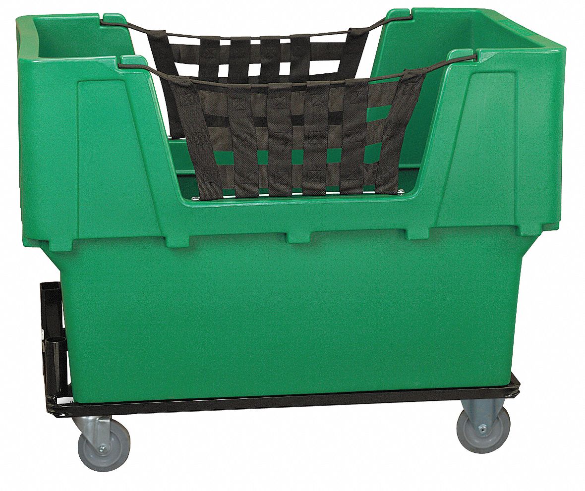 CUBE TRUCK,LLDPE,GREEN,23.0 CU. FT.