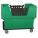 CUBE TRUCK, 23 CU FT CAPACITY, 1,100 LB LOAD CAPACITY, GREEN, RUBBER, STANDARD