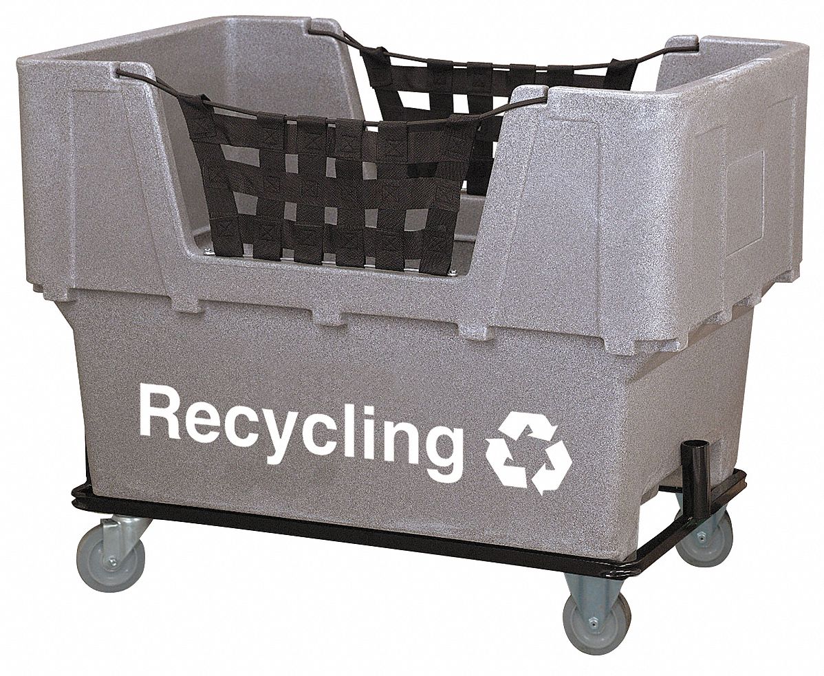 4HTG2 - F0177 Material Handling Cart Gray Recycling