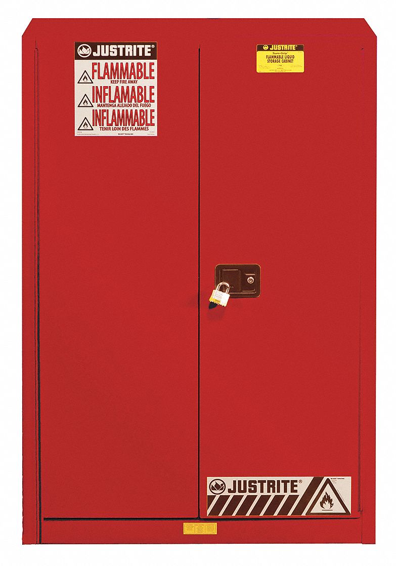 Justrite 45 Gal Flammable Cabinet Manual Safety Cabinet Door