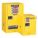 FLAMMABLES SAFETY CABINET, STANDARD SLIMLINE, 15 GALLON, 23¼ X 18 X 44 IN, YELLOW