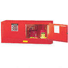 FLAMMABLES SAFETY CABINET, COUNTERTOP STACKABLE, 12 GALLON, 43 X 18 X 18 IN, RED