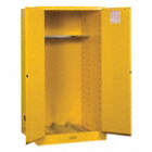 FLAMMABLES SAFETY CABINET, STANDARD, VERTICAL, 55 GAL, 1 DRUM CAPACITY, 34 X 34 X 65 IN