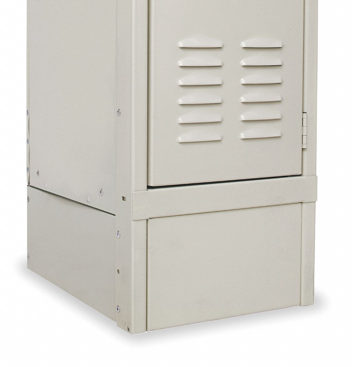 Front Base: 12 in x 1/8 in x 6 in, 12 in Footplate Wd, Front, 1 Bases/Pedestal, Tan