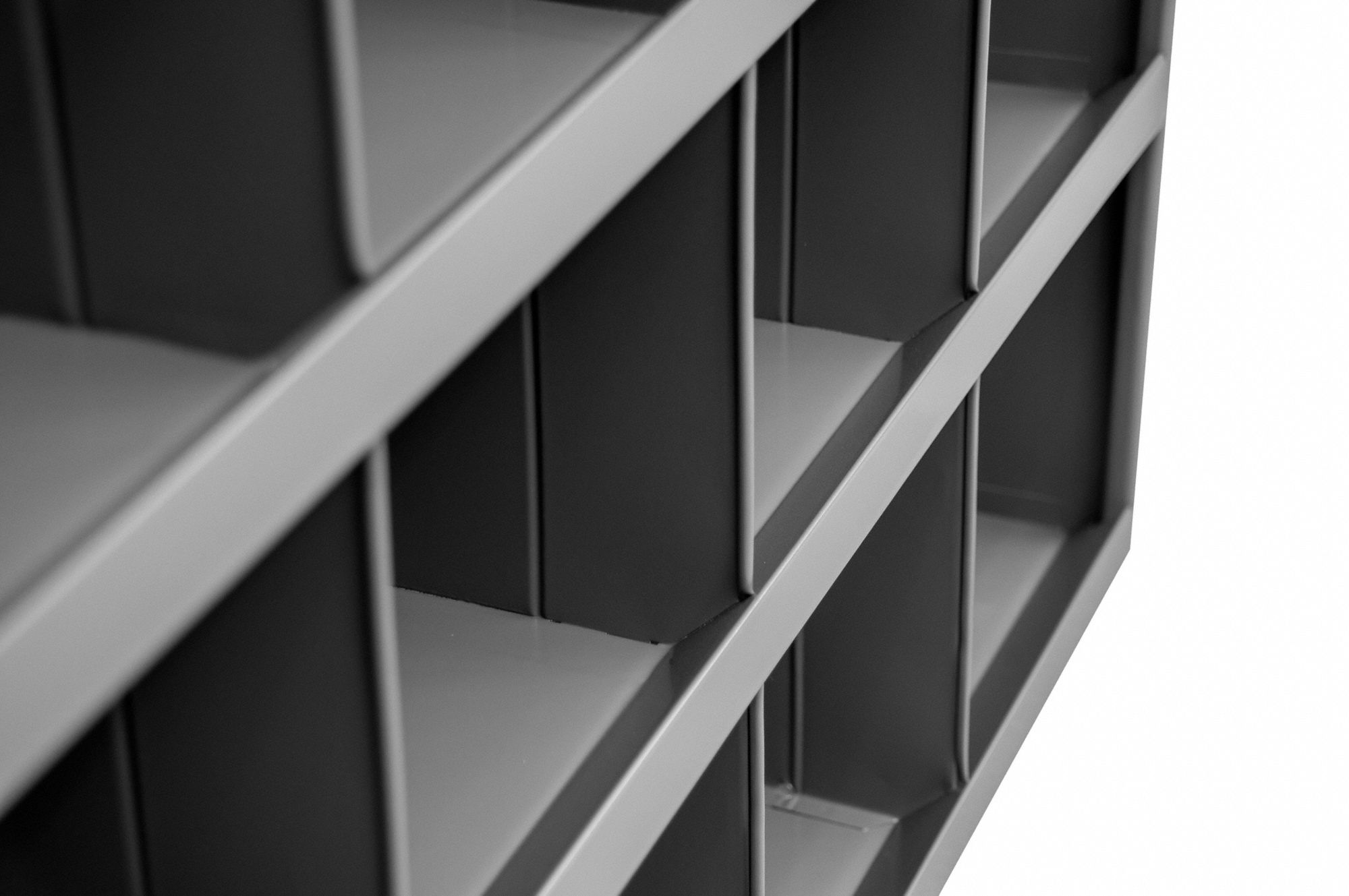 DURHAM MFG Pigeonhole Bin Unit 34 in x 12 in x 24 in, 12 Compartments