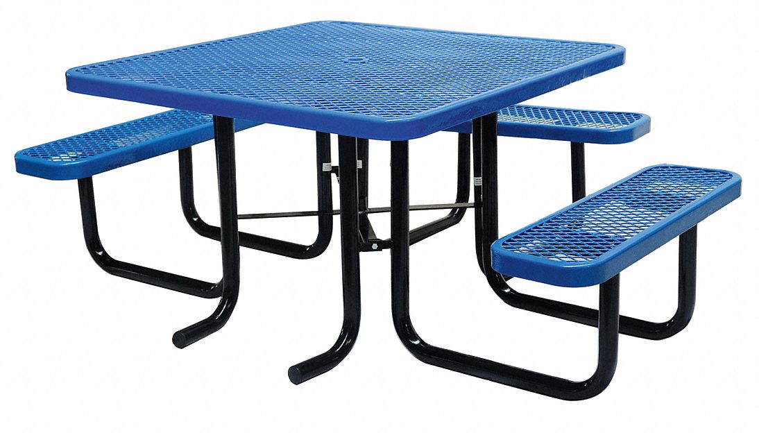 4HUR3 - E0149 Picnic Table 80 W x75 D Blue