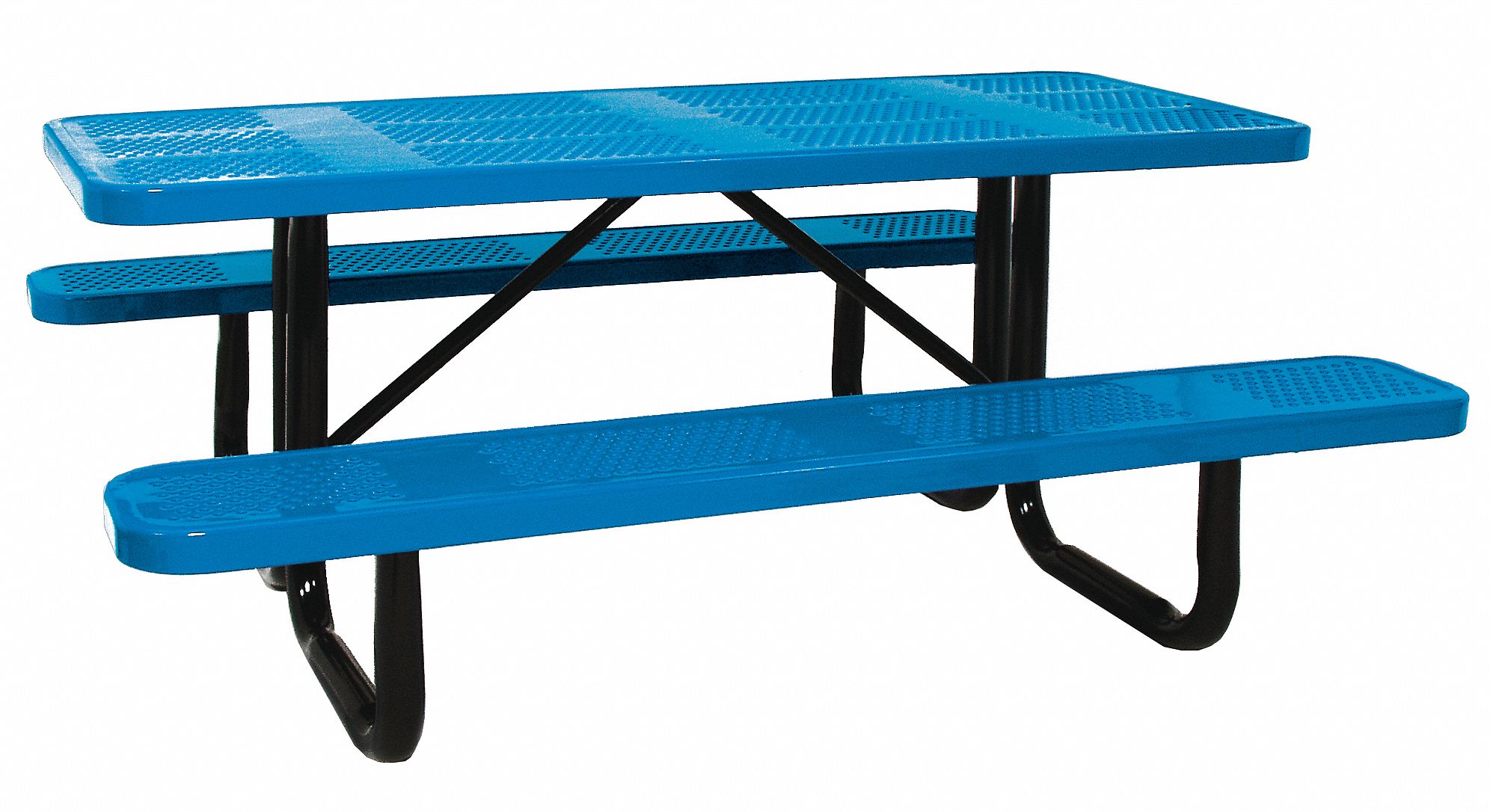 PICNIC TABLE, 72IN X 62IN, BLUE