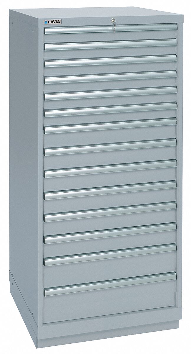 LISTA, 28 1/4 in x 28 1/2 in x 59 1/2 in, 14 Drawers, Modular Drawer