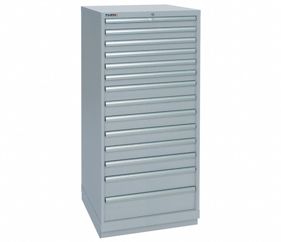 LISTA Gabinete Modular con Cajones, Fijo, 59-1/2" Alto, 28-1/4" Ancho