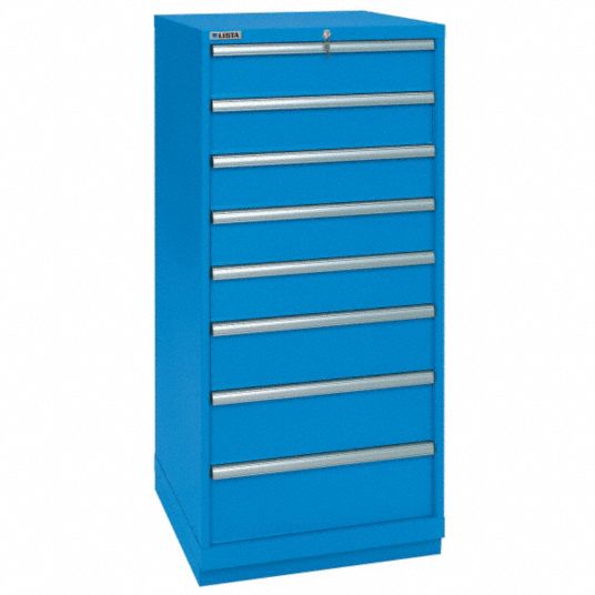 LISTA, 28 1/4 in x 28 1/2 in x 57 1/8 in, 8 Drawers, Modular Drawer ...