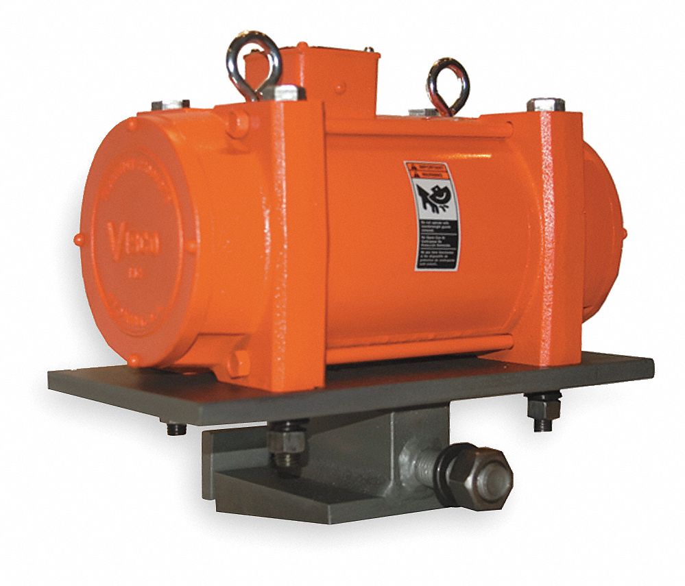 Electric Vibrator: VMW Series, 1, 100 lbf, 115/230V AC, 5.0/2.5 A, 3, 600 vpm, 70 dBA