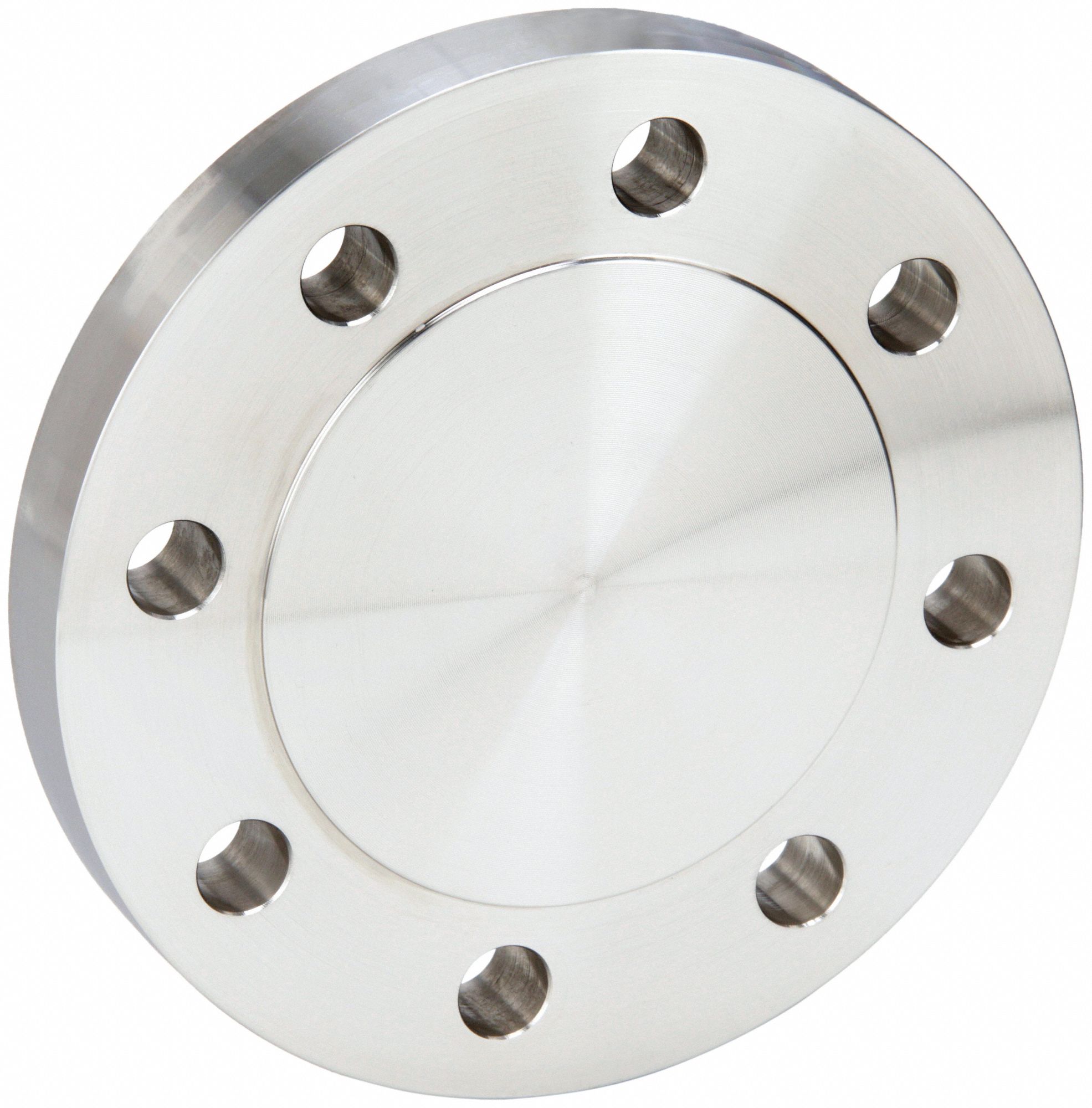 Pipe Flange: Blind Flange, 304/304L Stainless Steel, 2 1/2 in Pipe Size, 7 1/2 in Flange Outside Dia
