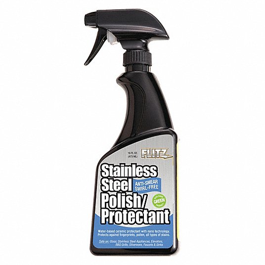 Metal Cleaner and Protectant: Trigger Spray Bottle, 16 oz Container Size, Ready to Use, Liquid