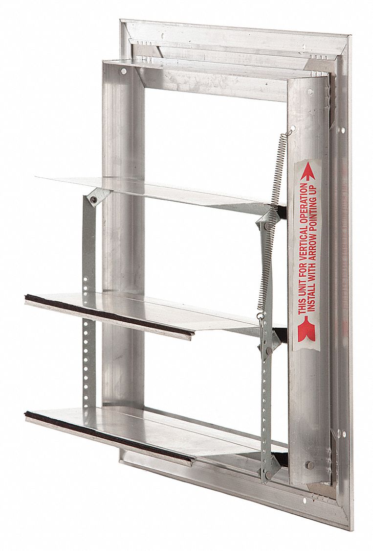 DAMPER BACKDRAFT WALL MOUNT 10X10