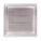 ALUMINUM BACKDRAFT DAMPER, FOR 12 IN FAN, SINGLE PANEL, 17¾ IN H, 17¾ IN W