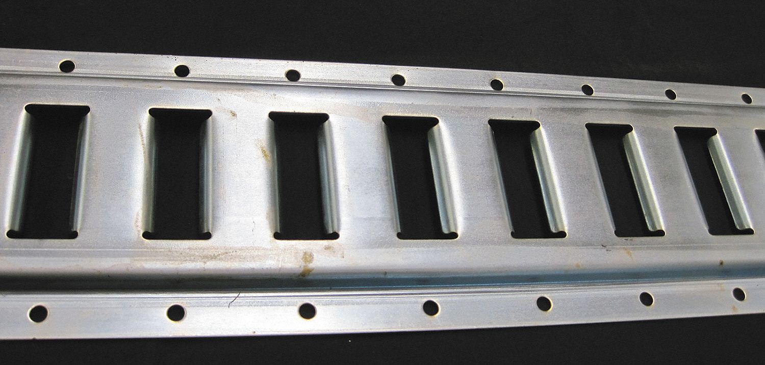 E-TRACK, 5 IN W, 2,000 LB, SILVER