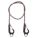 BUNGEE CORD, CARABINER, 4⅜ IN HOOK L, RUBBER, 36 IN L, MULTICOLOURED, ADJUSTABLE