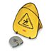 Caution Cuidado Attention Folding Safety Cone Signs