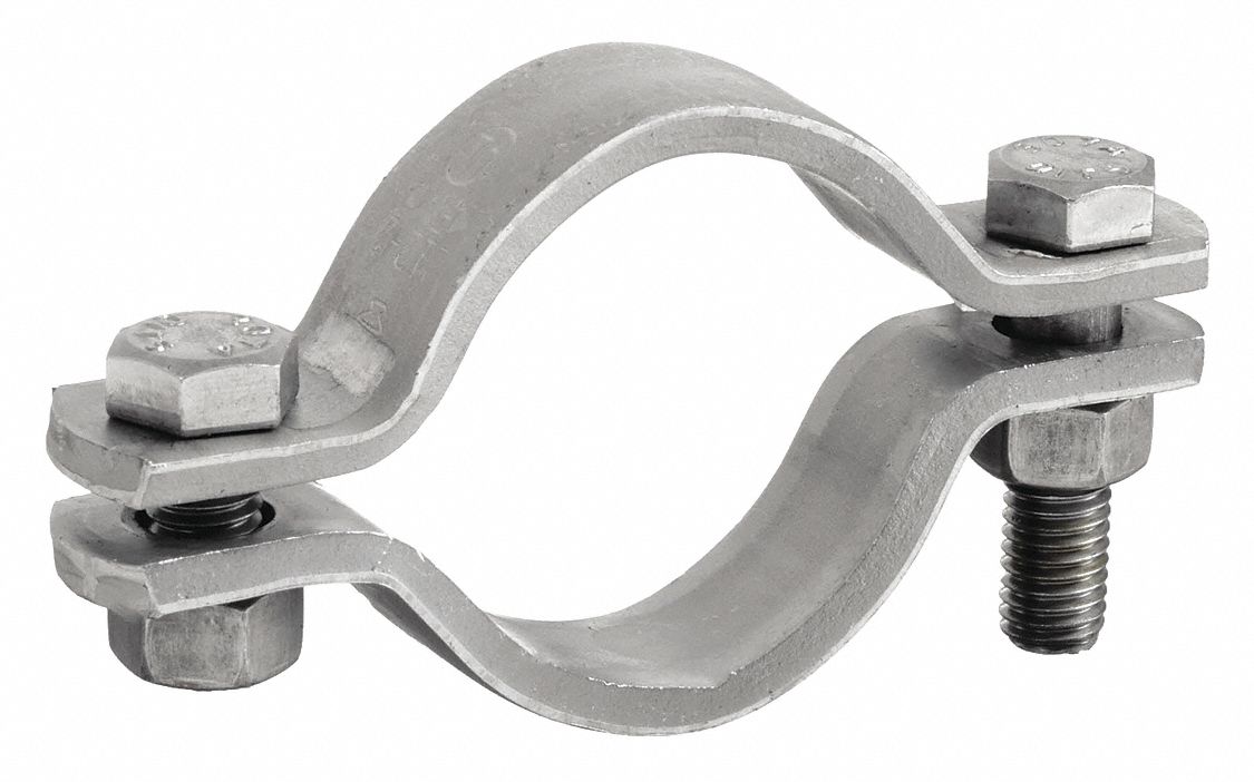 Band-It - 2″ ID, Grade 201, Stainless Steel Preformed J-Type Clamp -  48556047 - MSC Industrial Supply