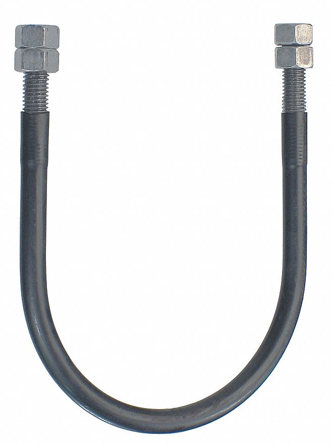 Cushioned U-BoltInside H 2 3/4 in