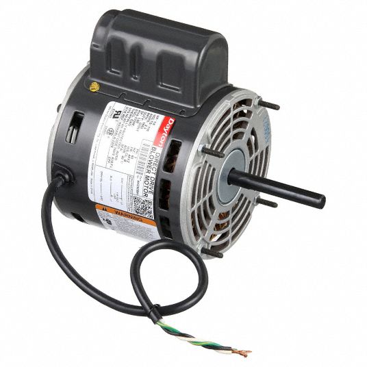 DAYTON, 1 Speed, Open Air-Over, Direct Drive Blower Motor - 4HZ60|4HZ60 ...