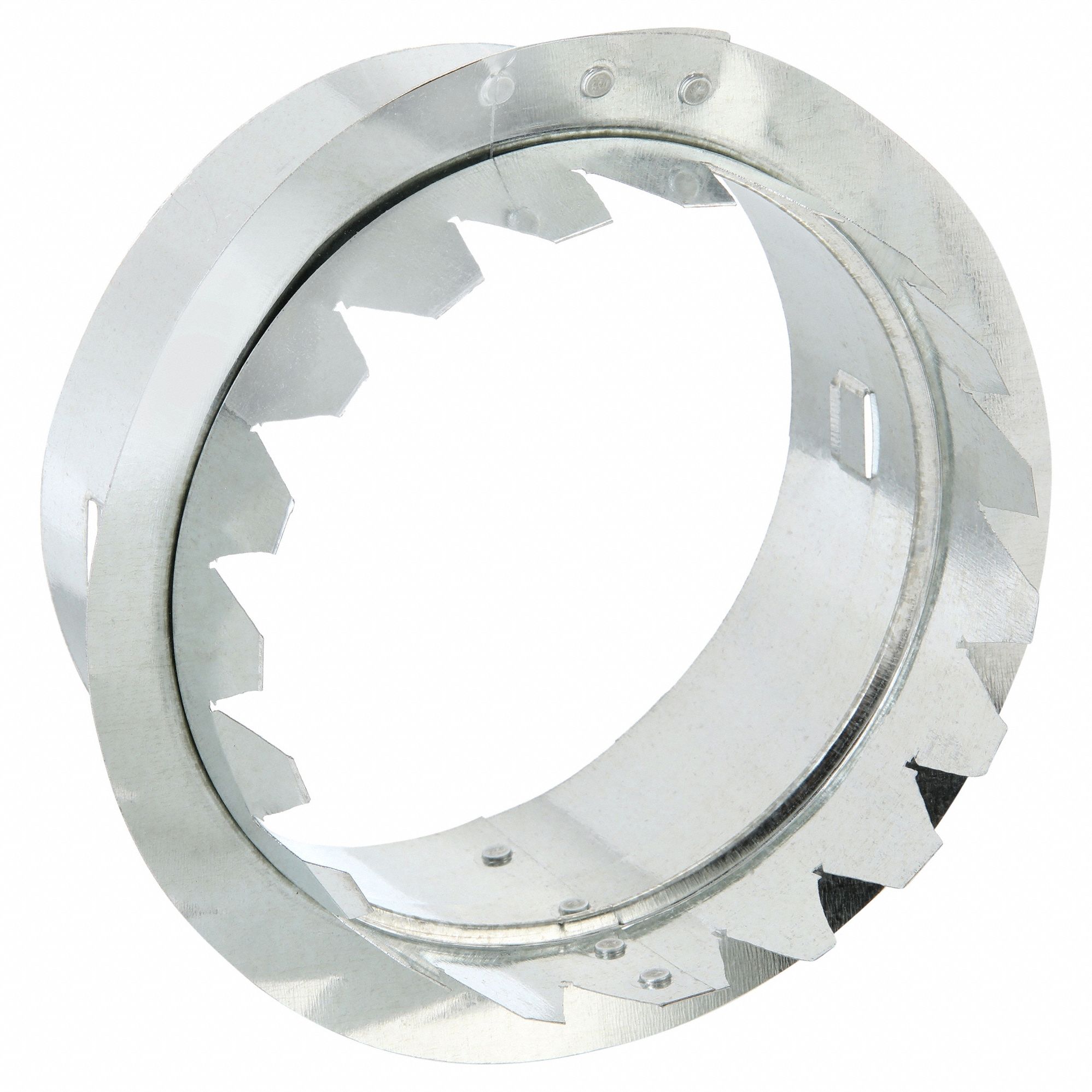 SNAP-ON COLLAR, FOR 6 IN NOMINAL DUCT DIAMETER, 5¾ IN DIAMETER, 4 IN OVERALL H, STEEL