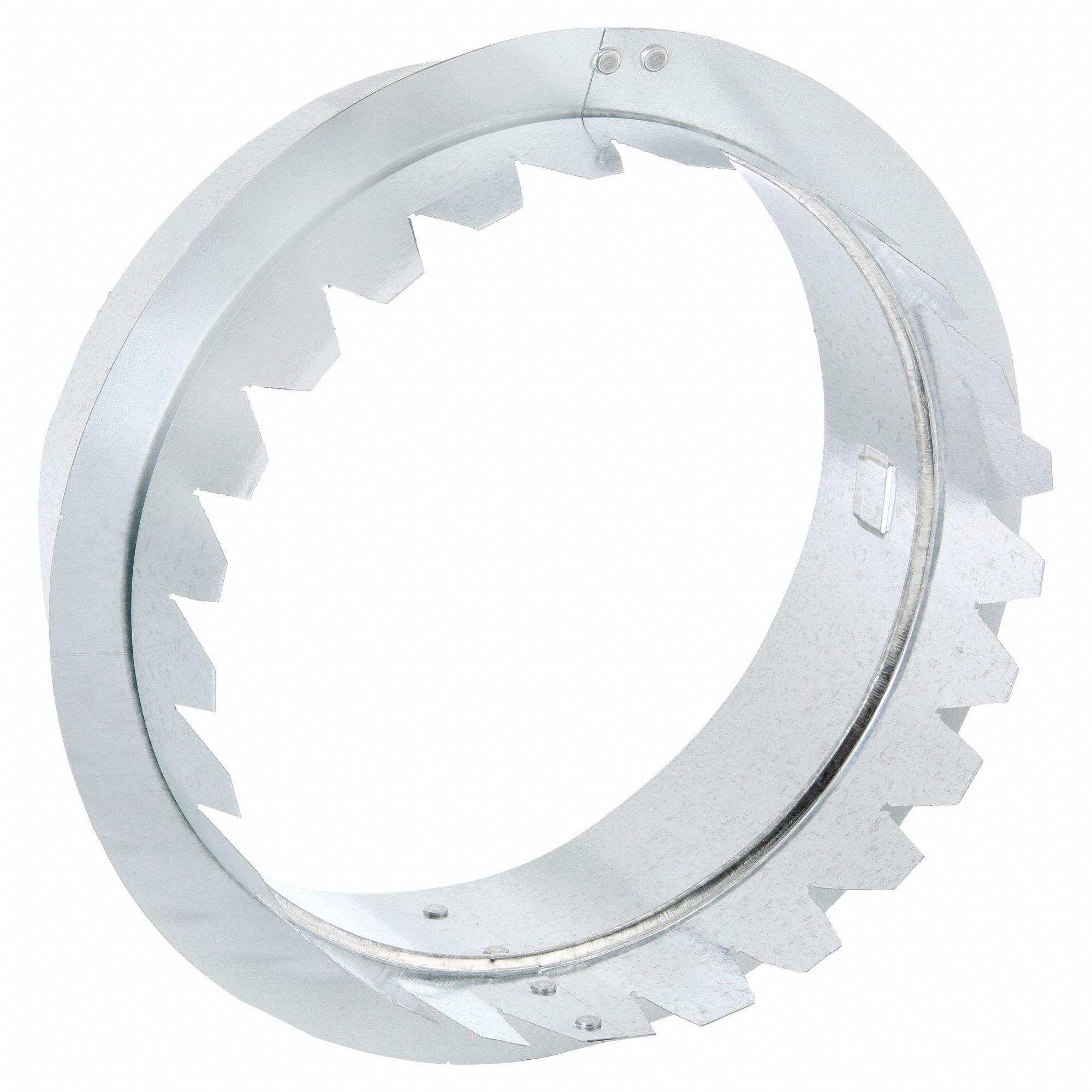 SNAP-ON COLLAR, FOR 8 IN NOMINAL DUCT DIAMETER, 7¾ IN DIAMETER, 4 IN OVERALL H, STEEL
