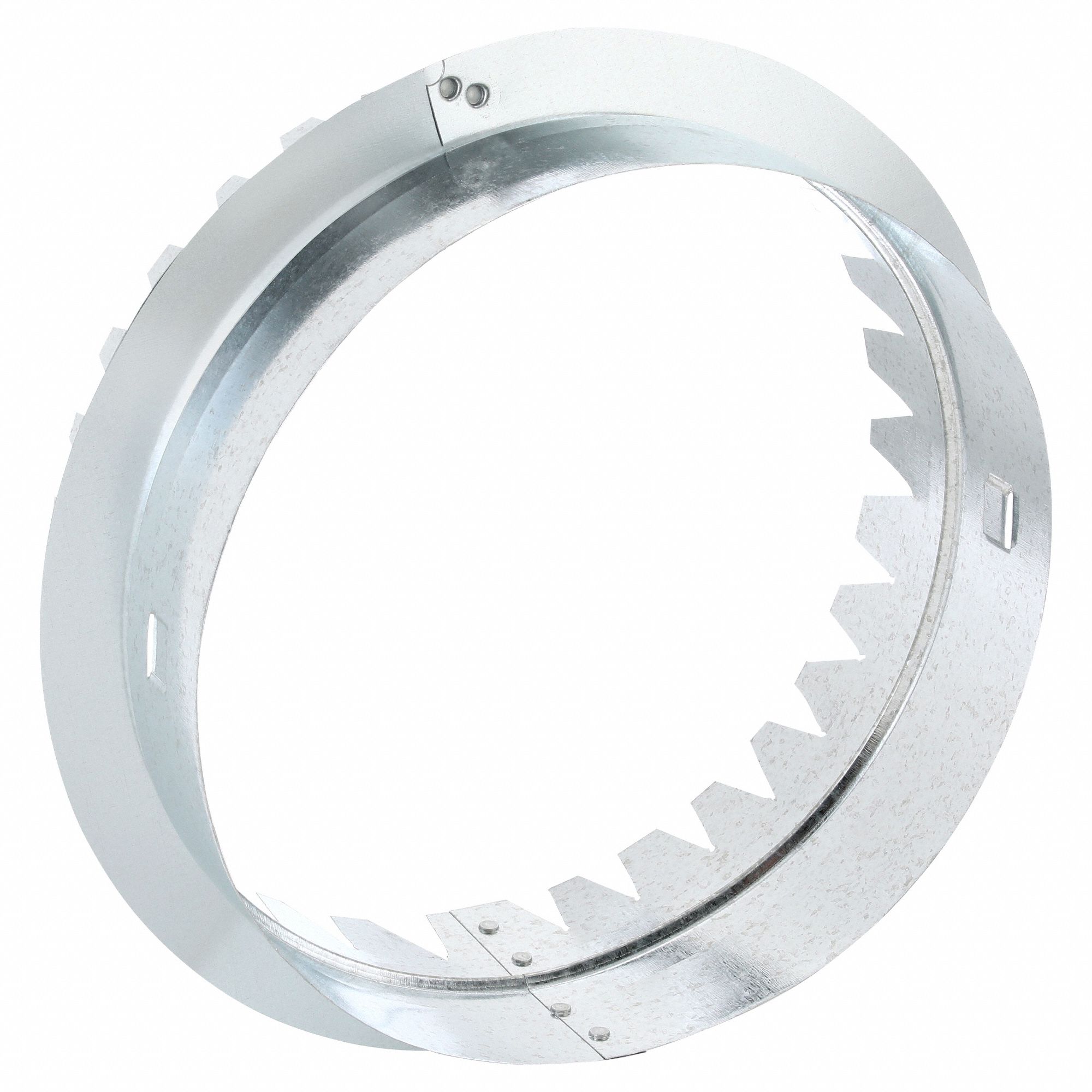SNAP-ON COLLAR, FOR 10 IN NOMINAL DUCT DIAMETER, 9¾ IN DIAMETER, 4 IN OVERALL H, STEEL