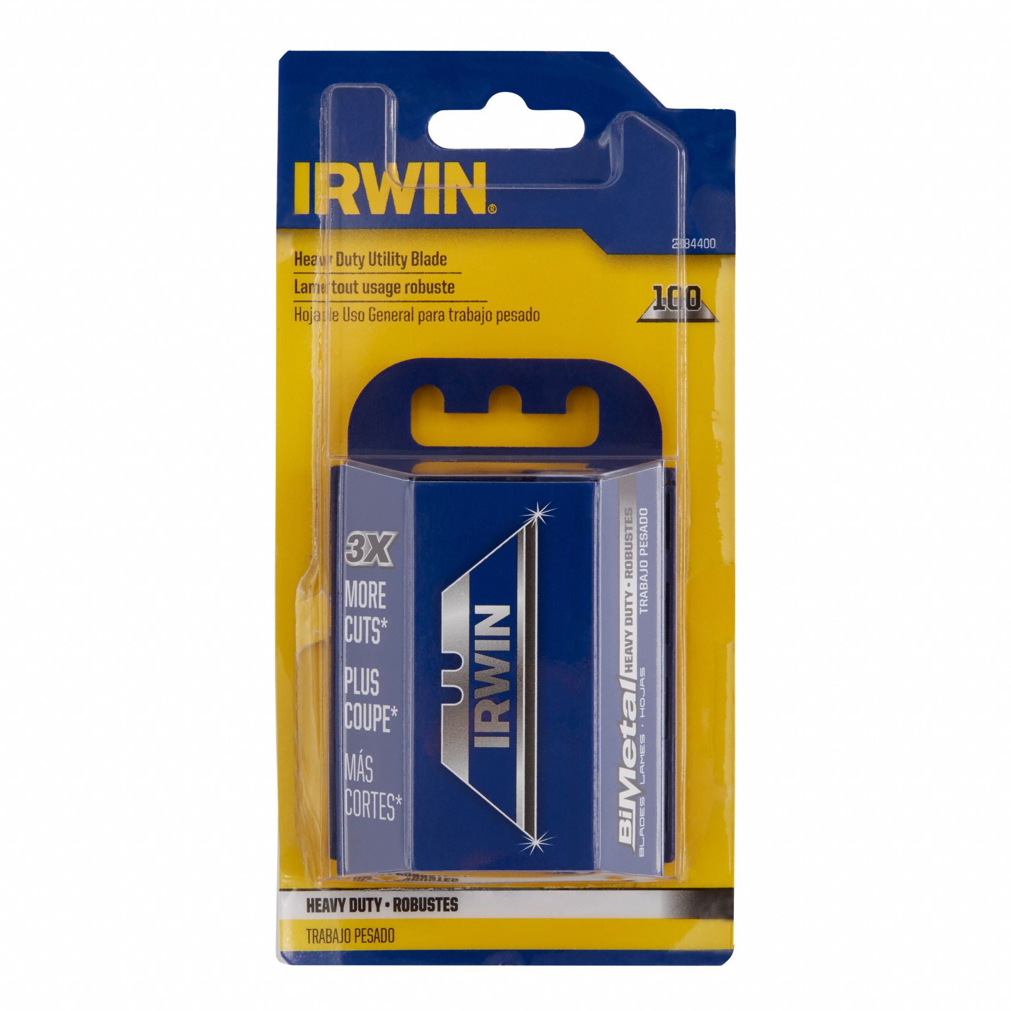 IRWIN Utility Blade 2 3/8 in Blade Lg, 3/4 in Blade Wd, 0.03125 in