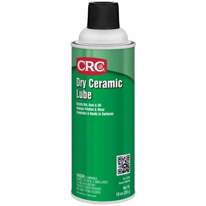 General Purpose Dry Lubricant: NSF H2, Aerosol Can, 10 oz, Wide Spray, PTFE Base, White