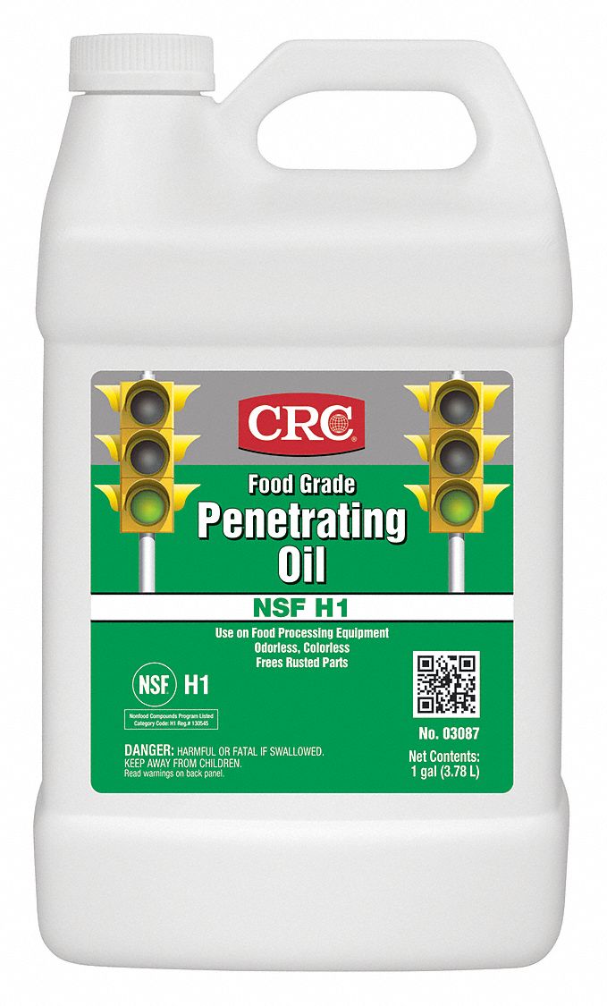 CRC Lubricant, 32° to 300°F, Mineral Oil, Net Fill 1 gal