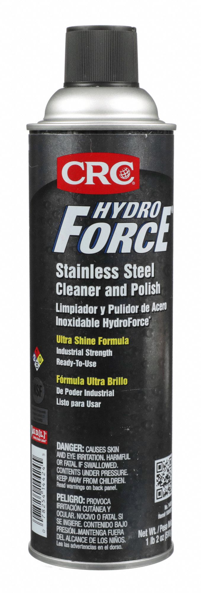 Aerosol Spray Can, 20 oz Container Size, Metal Cleaner and Polish