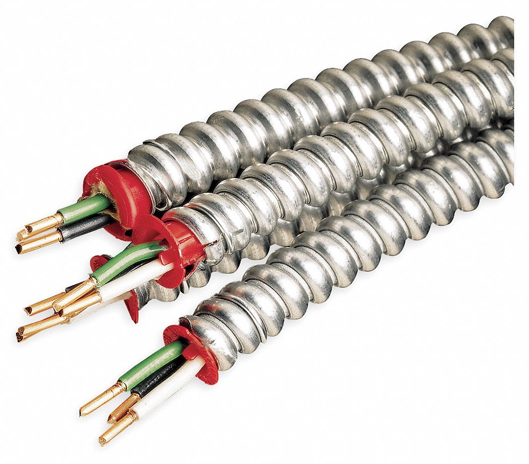 AFC MC CABLES Metal Clad Armored Cable MC Lite 12 AWG 250 Ft 4JC30 