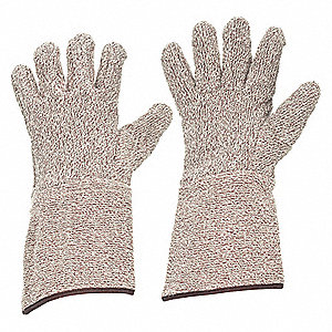 KNIT GLOVES, XL (10), GLOVE HAND PROTECTION, 450 ° F MAX, COTTON, 40 OZ FABRIC WT