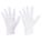 INSPECTION GLOVES, S (7), FINISHED HEM, CUT/SEWN, COTTON, 8 IN LENGTH, WHT, 12 PK